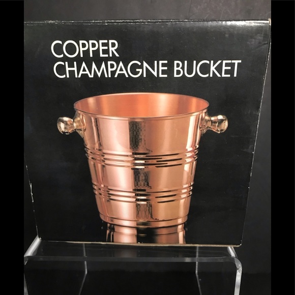 Dining Vintage Solid Copper Champagne Bucket W Brass Handles Poshmark
